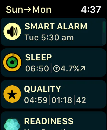 AutoSleep on Apple Watch