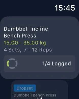 Gravl on Apple Watch