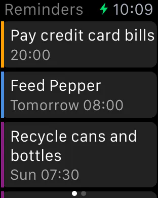 Due on Apple Watch