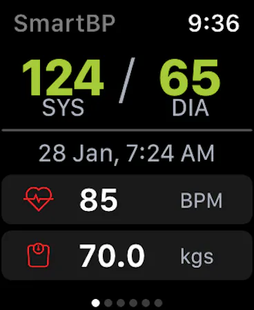 SmartBP on Apple Watch