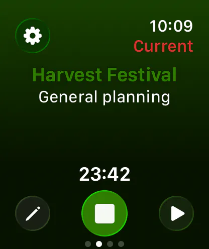 Timery on Apple Watch