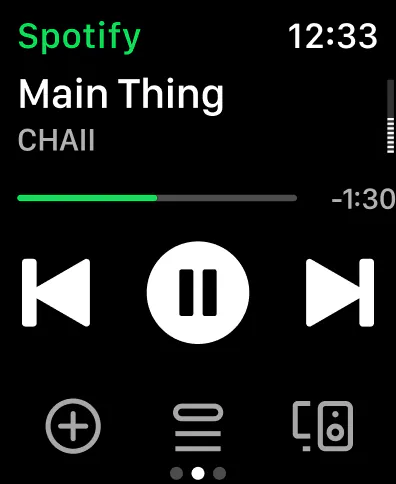 Spotify on Apple Watch