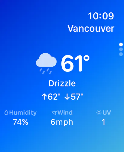 Mercury Weather on Apple Watch