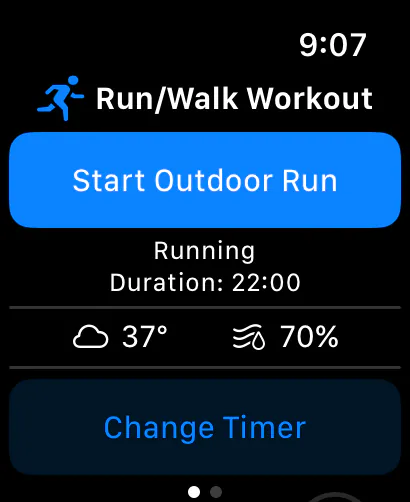 Intervals Pro on Apple Watch