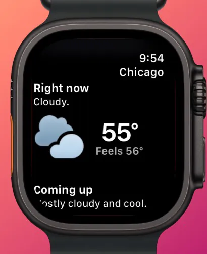 Hello Weather on Apple Watch