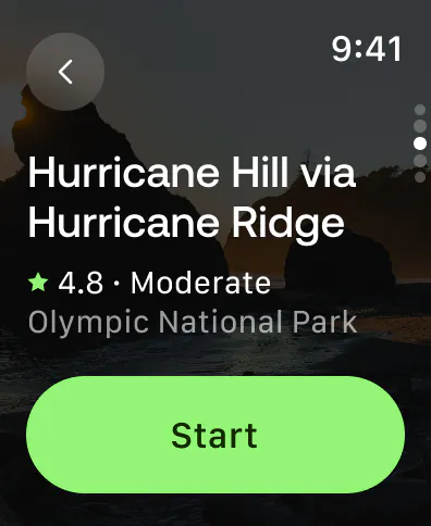 AllTrails on Apple Watch