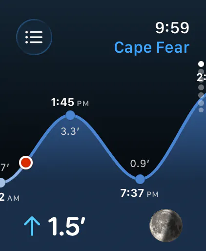 TidesPro on Apple Watch