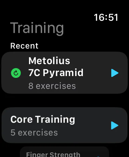 Boulder Trainer on Apple Watch
