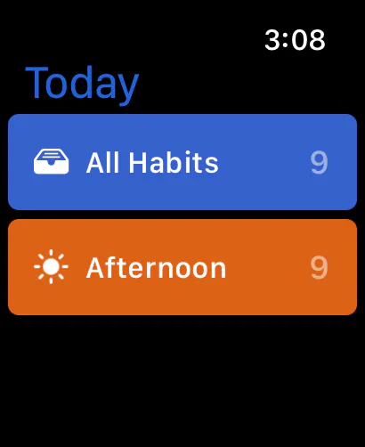 Habitify on Apple Watch