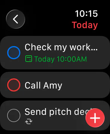 Todoist on Apple Watch