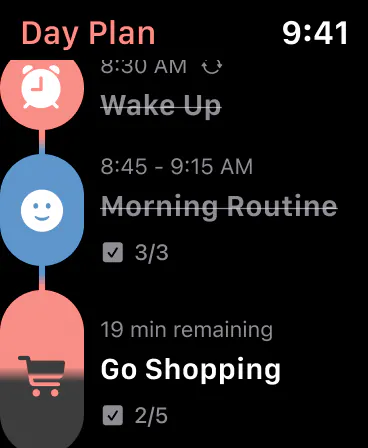 Structured on Apple Watch