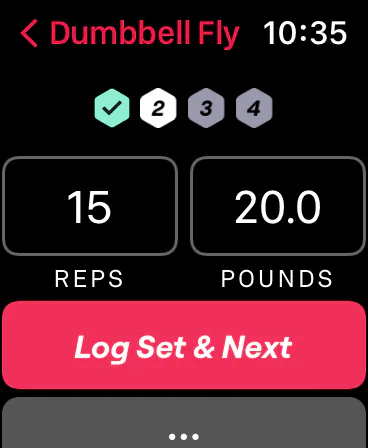 Fitbod on Apple Watch