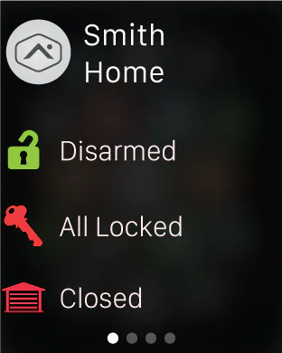 Alarm.com on Apple Watch