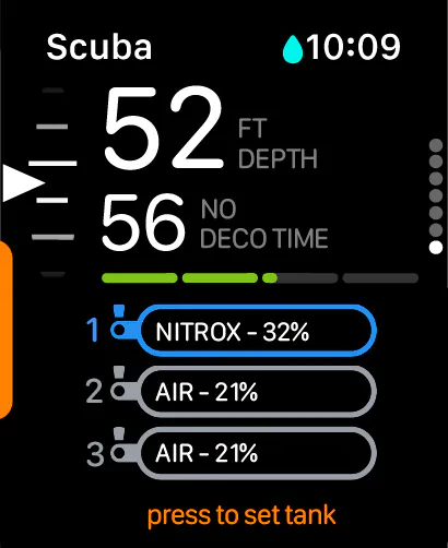 Oceanic+ on Apple Watch