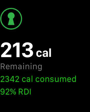 fatsecret on Apple Watch