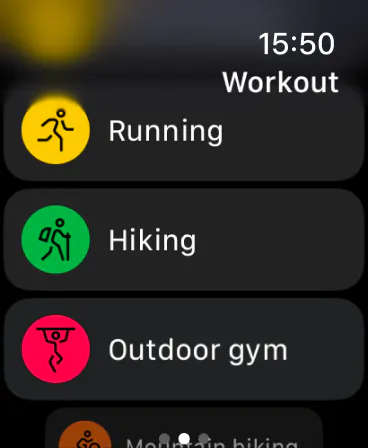 Sports Tracker on Apple Watch