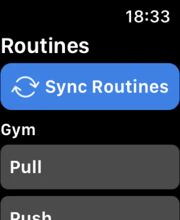 Hevy on Apple Watch