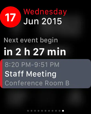 Tiny Calendar on Apple Watch