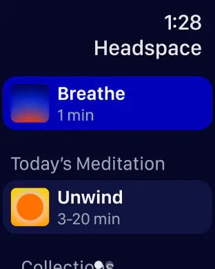 Headspace on Apple Watch