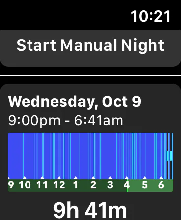 Sleep++ on Apple Watch