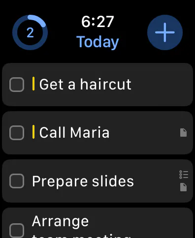 Things 3 on Apple Watch