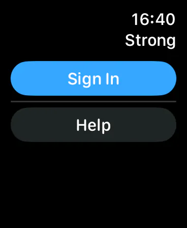 Strong on Apple Watch